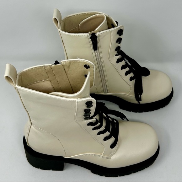 NEW Nine West Juna Heeled Combat Boots Women's Size 7.5 - Picture 9 of 12